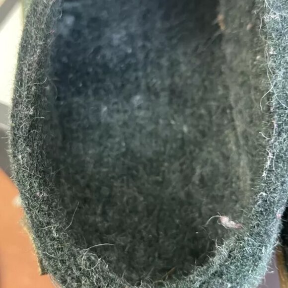 Glerups Slippers Green Wool Slip On Rubber Sole Women's Size 39 EU/ 8.5-9 US - Picture 8 of 12